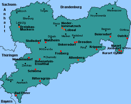 Karte von Sachsen anzeigen